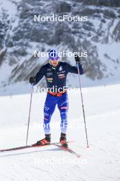 14.10.2024, Ramsau am Dachstein, Austria (AUT): Federico Pellegrino (ITA) - Cross-Country summer training, Dachsteinglacier, Ramsau am Dachstein (AUT). www.nordicfocus.com. © Manzoni/NordicFocus. Every downloaded picture is fee-liable.