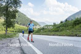 10.07.2024, Lavaze, Italy (ITA): Cyril Faehndrich (SUI) - Cross-Country summer training, Lavaze (ITA). www.nordicfocus.com. © Vanzetta/NordicFocus. Every downloaded picture is fee-liable.