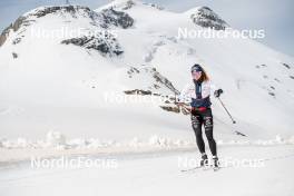 18.06.2024, Tignes, France (FRA): Mélissa Gal (FRA) - Cross-Country summer training, Tignes (FRA). www.nordicfocus.com. © Authamayou/NordicFocus. Every downloaded picture is fee-liable.