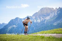 08.08.2024, Lavaze, Italy (ITA): Lucas Boegl (GER) - Cross-Country summer training, Lavaze (ITA). www.nordicfocus.com. © Vanzetta/NordicFocus. Every downloaded picture is fee-liable.