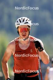 06.08.2024, Lenzerheide, Switzerland (SUI): Janik Riebli (SUI) - Cross-Country summer training, Lenzerheide (SUI). www.nordicfocus.com. © Manzoni/NordicFocus. Every downloaded picture is fee-liable.