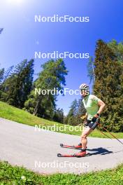 04.06.2024, Lenzerheide, Switzerland (SUI): Victoria Carl (GER) - Cross-Country training, Lenzerheide (SUI). www.nordicfocus.com. © Manzoni/NordicFocus. Every downloaded picture is fee-liable.