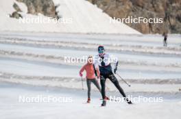 18.06.2024, Tignes, France (FRA): Maelle Veyre (FRA) - Cross-Country summer training, Tignes (FRA). www.nordicfocus.com. © Authamayou/NordicFocus. Every downloaded picture is fee-liable.