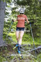 09.07.2024, Lavaze, Italy (ITA): Nadine Faehndrich (SUI) - Cross-Country summer training, Lavaze (ITA). www.nordicfocus.com. © Vanzetta/NordicFocus. Every downloaded picture is fee-liable.