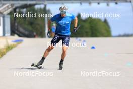 23.07.2024, Premanon, France (FRA): Lucas Chanavat (FRA) - Cross-Country summer training, Premanon (FRA). www.nordicfocus.com. © Manzoni/NordicFocus. Every downloaded picture is fee-liable.