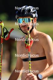 23.07.2024, Premanon, France (FRA): Hugo Lapalus (FRA) - Cross-Country summer training, Premanon (FRA). www.nordicfocus.com. © Manzoni/NordicFocus. Every downloaded picture is fee-liable.