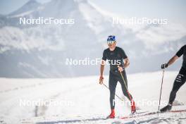 19.06.2024, Tignes, France (FRA): Hugo Lapalus (FRA) - Cross-Country summer training, Tignes (FRA). www.nordicfocus.com. © Authamayou/NordicFocus. Every downloaded picture is fee-liable.