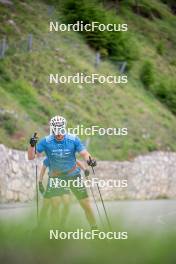 19.06.2024, Tignes, France (FRA): Lucas Chanavat (FRA) - Cross-Country summer training, Tignes (FRA). www.nordicfocus.com. © Authamayou/NordicFocus. Every downloaded picture is fee-liable.