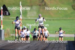 14.08.2024, Ulrichen, Switzerland (SUI): Katharina Hennig (GER), Victoria Carl (GER), (l-r) - Cross-Country summer training, Ulrichen (SUI). www.nordicfocus.com. © Manzoni/NordicFocus. Every downloaded picture is fee-liable.