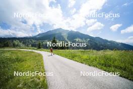 09.07.2024, Lavaze, Italy (ITA): Nadine Faehndrich (SUI) - Cross-Country summer training, Lavaze (ITA). www.nordicfocus.com. © Vanzetta/NordicFocus. Every downloaded picture is fee-liable.