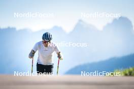 08.08.2024, Lavaze, Italy (ITA): Lucas Boegl (GER) - Cross-Country summer training, Lavaze (ITA). www.nordicfocus.com. © Vanzetta/NordicFocus. Every downloaded picture is fee-liable.