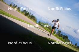 08.08.2024, Lavaze, Italy (ITA): Lucas Boegl (GER) - Cross-Country summer training, Lavaze (ITA). www.nordicfocus.com. © Vanzetta/NordicFocus. Every downloaded picture is fee-liable.