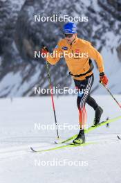 14.10.2024, Ramsau am Dachstein, Austria (AUT): Albert Kuchler (GER) - Cross-Country summer training, Dachsteinglacier, Ramsau am Dachstein (AUT). www.nordicfocus.com. © Manzoni/NordicFocus. Every downloaded picture is fee-liable.