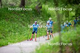 19.06.2024, Tignes, France (FRA): Jules Chappaz (FRA), Renaud Jay (FRA), (l-r) - Cross-Country summer training, Tignes (FRA). www.nordicfocus.com. © Authamayou/NordicFocus. Every downloaded picture is fee-liable.