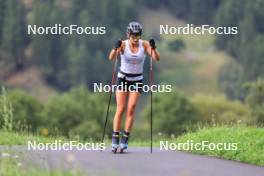 15.08.2024, Ulrichen, Switzerland (SUI): Laura Gimmler (GER) - Cross-Country summer training, Ulrichen (SUI). www.nordicfocus.com. © Manzoni/NordicFocus. Every downloaded picture is fee-liable.