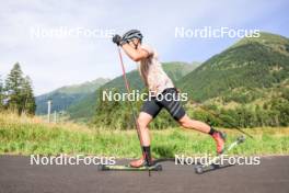 15.08.2024, Ulrichen, Switzerland (SUI): Janosch Brugger (GER) - Cross-Country summer training, Ulrichen (SUI). www.nordicfocus.com. © Manzoni/NordicFocus. Every downloaded picture is fee-liable.