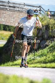 08.08.2024, Lavaze, Italy (ITA): Lucas Boegl (GER) - Cross-Country summer training, Lavaze (ITA). www.nordicfocus.com. © Vanzetta/NordicFocus. Every downloaded picture is fee-liable.