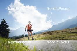 09.07.2024, Lavaze, Italy (ITA): Nadine Faehndrich (SUI) - Cross-Country summer training, Lavaze (ITA). www.nordicfocus.com. © Vanzetta/NordicFocus. Every downloaded picture is fee-liable.