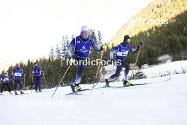 06.11.2024, Davos, Switzerland (SUI): Nolan Gertsch (SUI), Isai Naeff (SUI), (l-r) - Cross-Country training, snowfarming track, Davos (SUI). www.nordicfocus.com. © Manzoni/NordicFocus. Every downloaded picture is fee-liable.