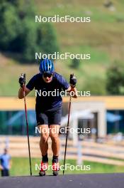 15.08.2024, Ulrichen, Switzerland (SUI): Anian Sossau (GER) - Cross-Country summer training, Ulrichen (SUI). www.nordicfocus.com. © Manzoni/NordicFocus. Every downloaded picture is fee-liable.