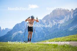 08.08.2024, Lavaze, Italy (ITA): Lucas Boegl (GER) - Cross-Country summer training, Lavaze (ITA). www.nordicfocus.com. © Vanzetta/NordicFocus. Every downloaded picture is fee-liable.