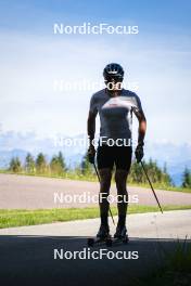 08.08.2024, Lavaze, Italy (ITA): Lucas Boegl (GER) - Cross-Country summer training, Lavaze (ITA). www.nordicfocus.com. © Vanzetta/NordicFocus. Every downloaded picture is fee-liable.