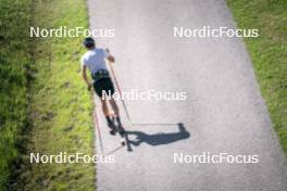 08.08.2024, Lavaze, Italy (ITA): Lucas Boegl (GER) - Cross-Country summer training, Lavaze (ITA). www.nordicfocus.com. © Vanzetta/NordicFocus. Every downloaded picture is fee-liable.