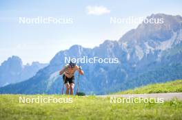 08.08.2024, Lavaze, Italy (ITA): Lucas Boegl (GER) - Cross-Country summer training, Lavaze (ITA). www.nordicfocus.com. © Vanzetta/NordicFocus. Every downloaded picture is fee-liable.