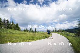 09.07.2024, Lavaze, Italy (ITA): Cyril Faehndrich (SUI) - Cross-Country summer training, Lavaze (ITA). www.nordicfocus.com. © Vanzetta/NordicFocus. Every downloaded picture is fee-liable.