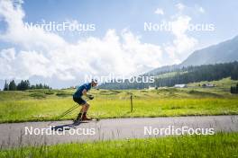 09.07.2024, Lavaze, Italy (ITA): Cyril Faehndrich (SUI) - Cross-Country summer training, Lavaze (ITA). www.nordicfocus.com. © Vanzetta/NordicFocus. Every downloaded picture is fee-liable.