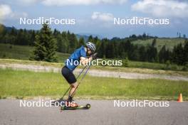 09.07.2024, Lavaze, Italy (ITA): Cyril Faehndrich (SUI) - Cross-Country summer training, Lavaze (ITA). www.nordicfocus.com. © Vanzetta/NordicFocus. Every downloaded picture is fee-liable.