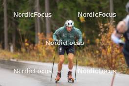 13.10.2024, Ramsau am Dachstein, Austria (AUT): Andrew Young (GBR) - Cross-Country summer training, Ramsau am Dachstein (AUT). www.nordicfocus.com. © Manzoni/NordicFocus. Every downloaded picture is fee-liable.