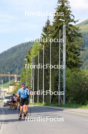 07.08.2024, Lenzerheide, Switzerland (SUI): Ilan Pittier (SUI) - Cross-Country summer training, Lenzerheide (SUI). www.nordicfocus.com. © Manzoni/NordicFocus. Every downloaded picture is fee-liable.