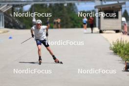 23.07.2024, Premanon, France (FRA): Mathis Desloges (FRA) - Cross-Country summer training, Premanon (FRA). www.nordicfocus.com. © Manzoni/NordicFocus. Every downloaded picture is fee-liable.