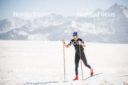 19.06.2024, Tignes, France (FRA): Hugo Lapalus (FRA) - Cross-Country summer training, Tignes (FRA). www.nordicfocus.com. © Authamayou/NordicFocus. Every downloaded picture is fee-liable.