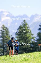 15.08.2024, Ulrichen, Switzerland (SUI): Florian Notz (GER) - Cross-Country summer training, Ulrichen (SUI). www.nordicfocus.com. © Manzoni/NordicFocus. Every downloaded picture is fee-liable.