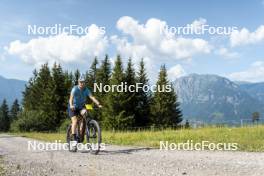 09.07.2024, Lavaze, Italy (ITA): Cyril Faehndrich (SUI) - Cross-Country summer training, Lavaze (ITA). www.nordicfocus.com. © Vanzetta/NordicFocus. Every downloaded picture is fee-liable.