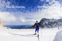 14.10.2024, Ramsau am Dachstein, Austria (AUT): Federico Pellegrino (ITA) - Cross-Country summer training, Dachsteinglacier, Ramsau am Dachstein (AUT). www.nordicfocus.com. © Manzoni/NordicFocus. Every downloaded picture is fee-liable.