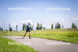 09.07.2024, Lavaze, Italy (ITA): Cyril Faehndrich (SUI) - Cross-Country summer training, Lavaze (ITA). www.nordicfocus.com. © Vanzetta/NordicFocus. Every downloaded picture is fee-liable.