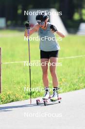 18.07.2024, Lenzerheide, Switzerland (SUI): Lea Fischer (SUI) - Cross-Country summer training, Lenzerheide (SUI). www.nordicfocus.com. © Manzoni/NordicFocus. Every downloaded picture is fee-liable.