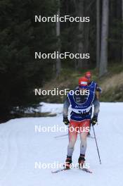 06.11.2024, Davos, Switzerland (SUI): Luc Cottier (SUI) - Cross-Country training, snowfarming track, Davos (SUI). www.nordicfocus.com. © Manzoni/NordicFocus. Every downloaded picture is fee-liable.