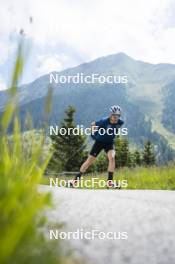 09.07.2024, Lavaze, Italy (ITA): Cyril Faehndrich (SUI) - Cross-Country summer training, Lavaze (ITA). www.nordicfocus.com. © Vanzetta/NordicFocus. Every downloaded picture is fee-liable.