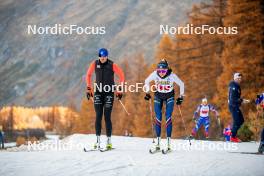 09.11.2024, Bessans, France (FRA): Leonie Perry (FRA), Cloe Pagnier (FRA), (l-r) - Cross-Country summer training, Bessans (FRA). www.nordicfocus.com. © Authamayou/NordicFocus. Every downloaded picture is fee-liable.