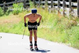 06.08.2024, Lenzerheide, Switzerland (SUI): Ilan Pittier (SUI) - Cross-Country summer training, Lenzerheide (SUI). www.nordicfocus.com. © Manzoni/NordicFocus. Every downloaded picture is fee-liable.