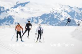 18.06.2024, Tignes, France (FRA): Gilonne Guigonnat (FRA), Léna Quintin (FRA), (l-r) - Cross-Country summer training, Tignes (FRA). www.nordicfocus.com. © Authamayou/NordicFocus. Every downloaded picture is fee-liable.