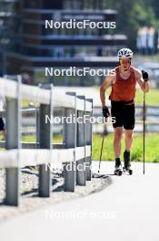 06.08.2024, Lenzerheide, Switzerland (SUI): Janik Riebli (SUI) - Cross-Country summer training, Lenzerheide (SUI). www.nordicfocus.com. © Manzoni/NordicFocus. Every downloaded picture is fee-liable.