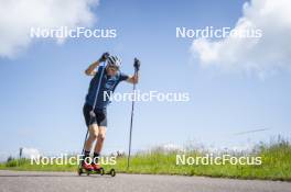 09.07.2024, Lavaze, Italy (ITA): Cyril Faehndrich (SUI) - Cross-Country summer training, Lavaze (ITA). www.nordicfocus.com. © Vanzetta/NordicFocus. Every downloaded picture is fee-liable.