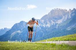 08.08.2024, Lavaze, Italy (ITA): Lucas Boegl (GER) - Cross-Country summer training, Lavaze (ITA). www.nordicfocus.com. © Vanzetta/NordicFocus. Every downloaded picture is fee-liable.