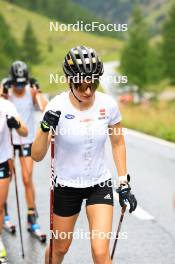 14.08.2024, Ulrichen, Switzerland (SUI): Katherine Sauerbrey (GER) - Cross-Country summer training, Ulrichen (SUI). www.nordicfocus.com. © Manzoni/NordicFocus. Every downloaded picture is fee-liable.