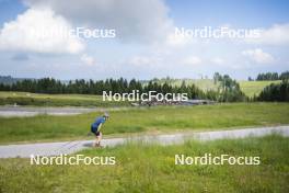 09.07.2024, Lavaze, Italy (ITA): Cyril Faehndrich (SUI) - Cross-Country summer training, Lavaze (ITA). www.nordicfocus.com. © Vanzetta/NordicFocus. Every downloaded picture is fee-liable.